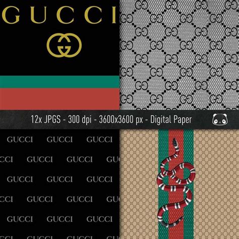 gucci print digital paper|Stationery .